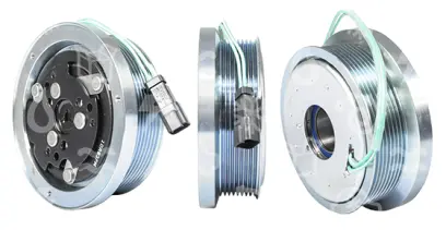 spojka pro kompresor Sanden 7H15, poly V8, prům. 133 mm, 24 V